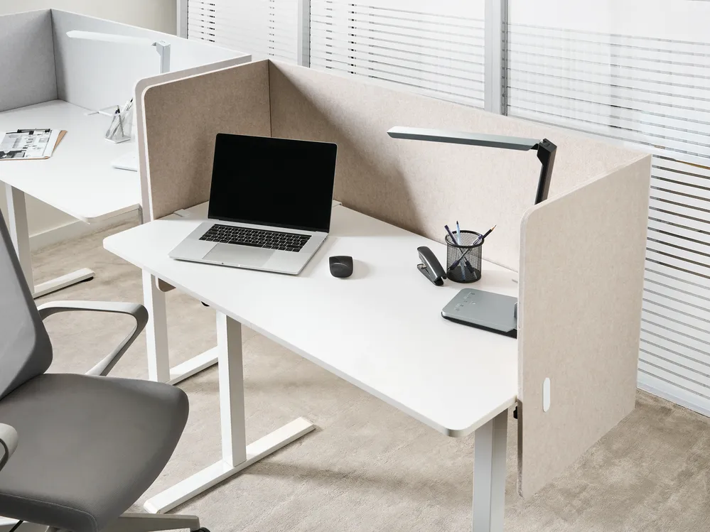 Desk Screen SOLOA 210 x 61 cm Beige