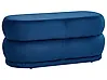 Upholstered Bench ELLENDALE Velvet Navy Blue