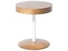 Tavolino da caffè legno scuro/bianco ⌀ 40 cm OREGON_612259