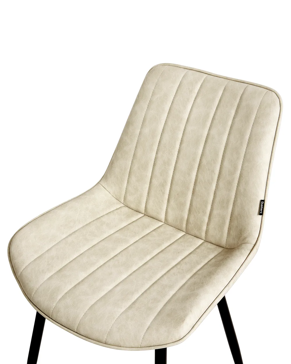 Set di 2 sedie da pranzo DUBROVNIK Pelle sintetica Beige chiaro_928993
