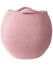 Conjunto de 2 cestos PANJGUR Algodão Rosa_846410