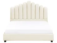 Waterbed Velvet VINCENNES 140 x 200 cm (EU Double) Off-White_974552