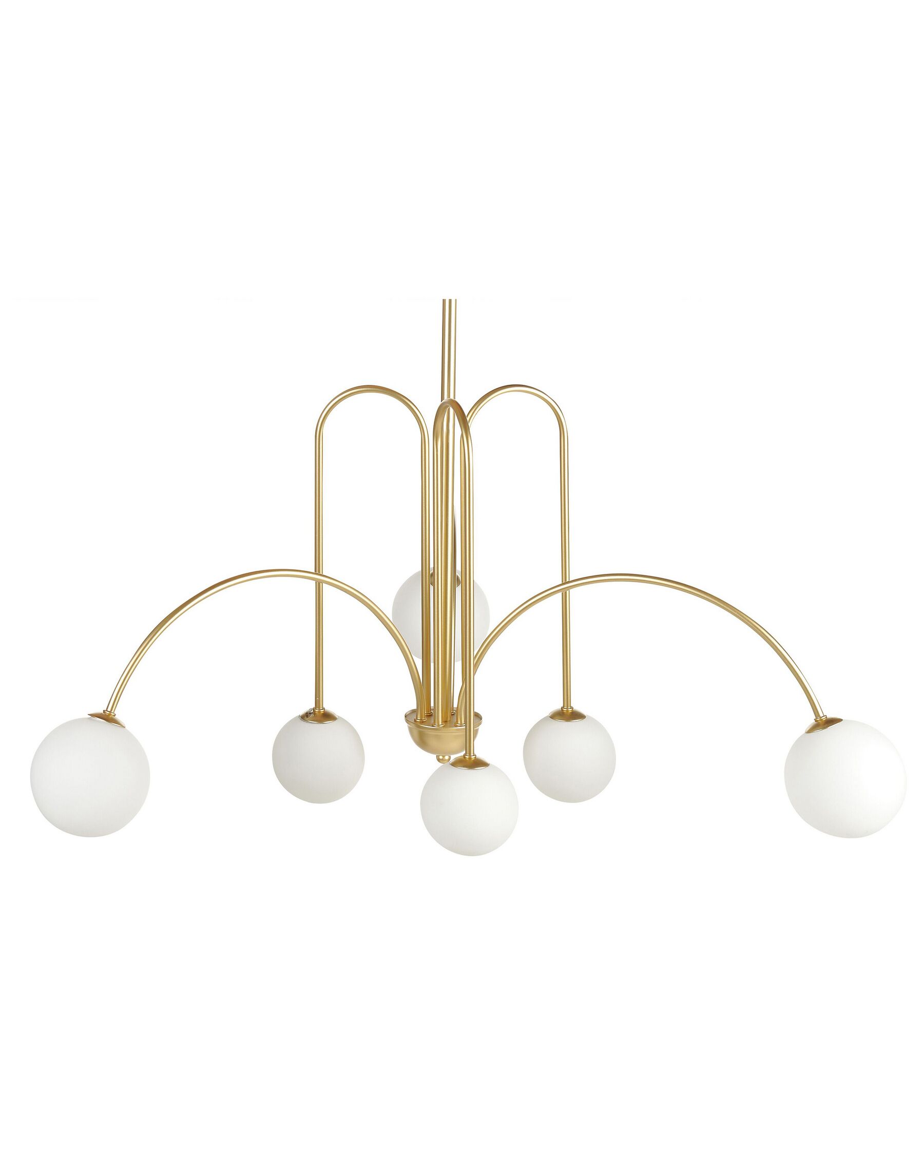 6 Lights Metal Chandelier Gold FORBES_872871