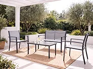Set da giardino con tavolo 4 posti TAVOLETO Metallo Grigio_1154570