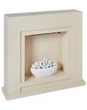 Electric Fireplace with LED Flame Effect Beige SAHARA_934215