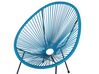 PE Rattan Bistro Set Blue ACAPULCO II_813787