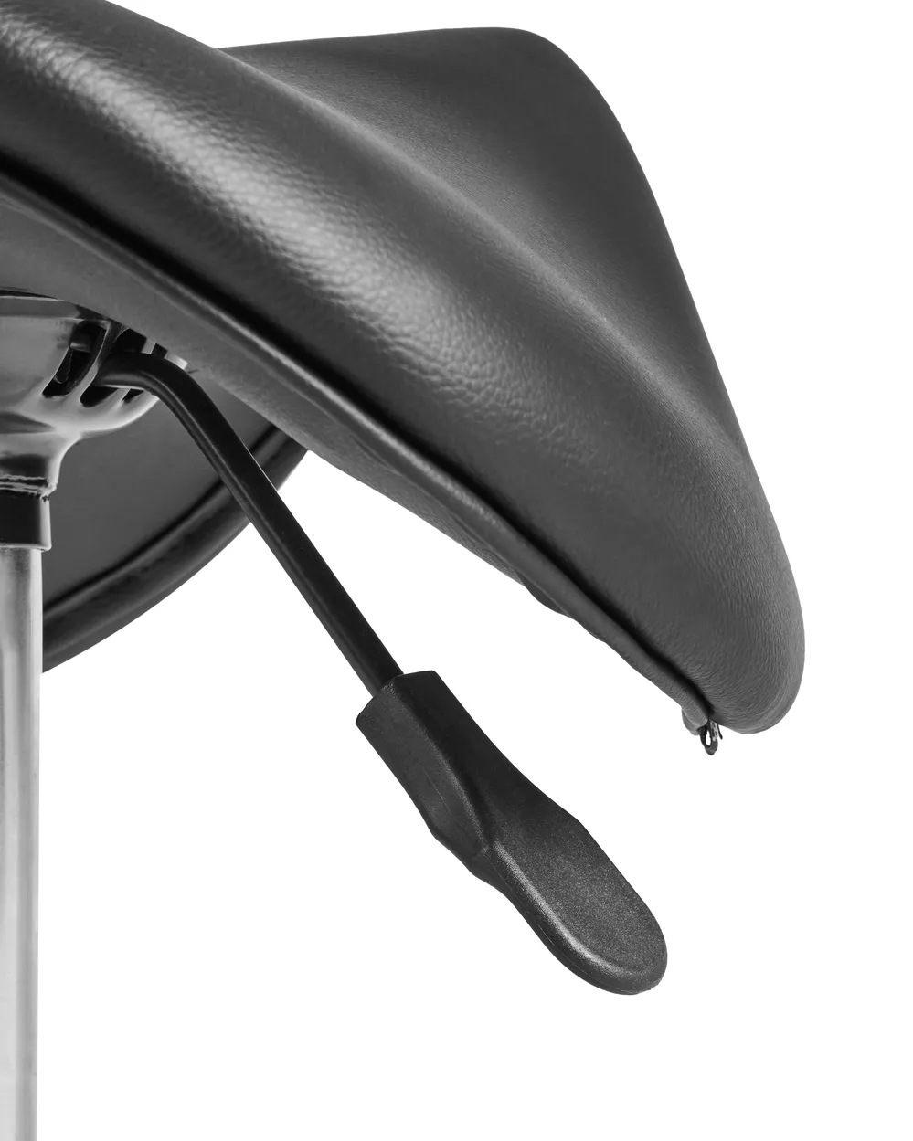 Saddle Stool DUMONT Faux Leather Black_1006869