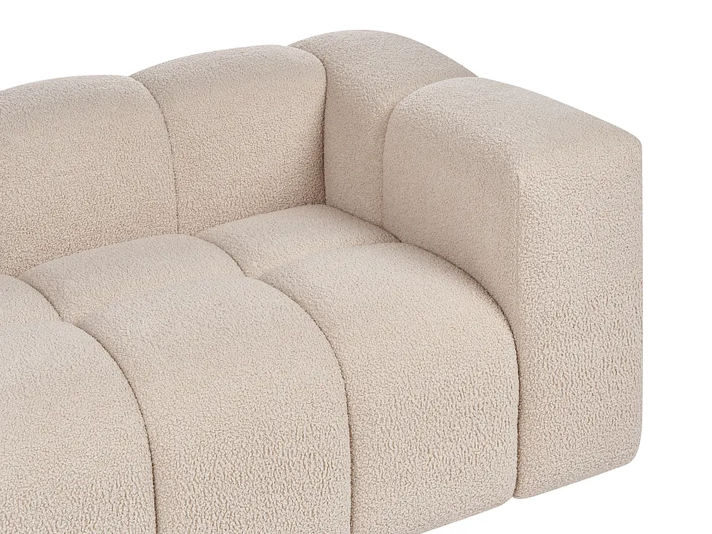Living Room Set 5 Seater ANTOLA Boucle Beige_1161589