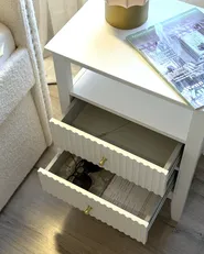 2 Drawer Bedside Table ASSISI White_1022707