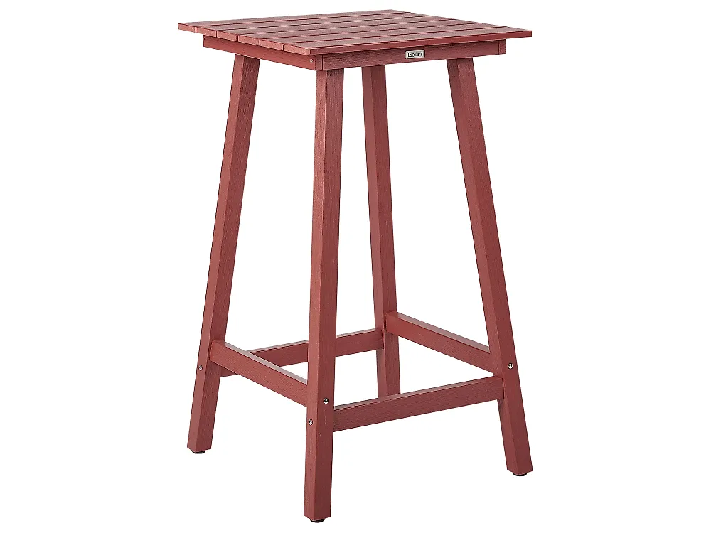 Garden Bar Table ADIRONDACK 60 cm 59 cm Synthetic Material Red_1178933