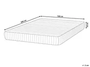 Materac kieszeniowy z pianką termoelastyczną MEMORY HYBRID 7 PLUS H3/4 twardy 160 x 200 cm_917337
