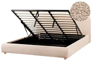 Ottoman Bed BLAGNAC Boucle Beige 180 x 200 cm (EU Super King)_960613