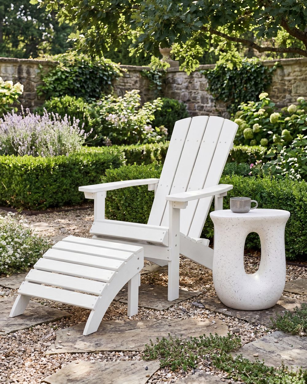Cadeira de jardim ADIRONDACK Branco