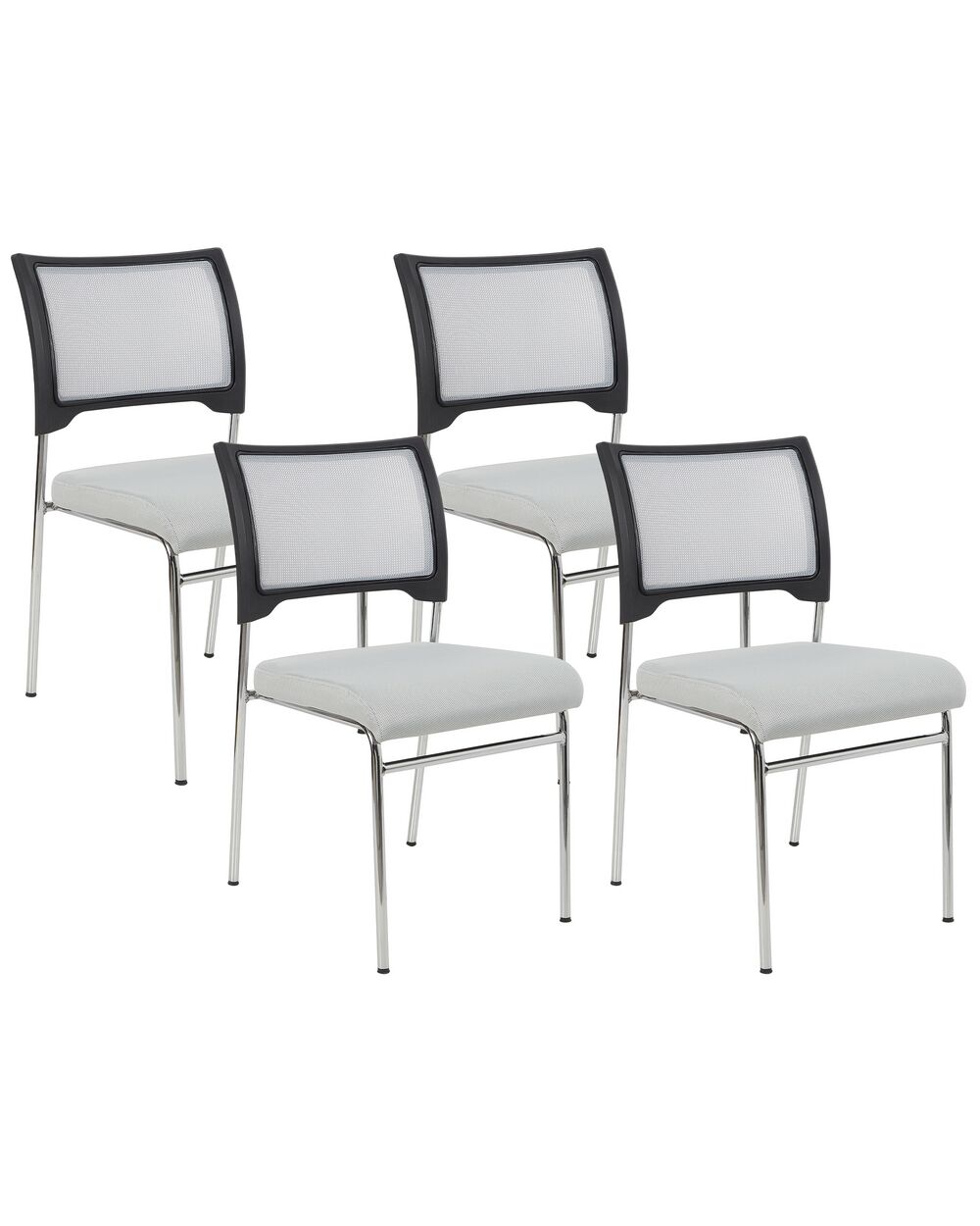 Set of 4 dining chairs grey discount