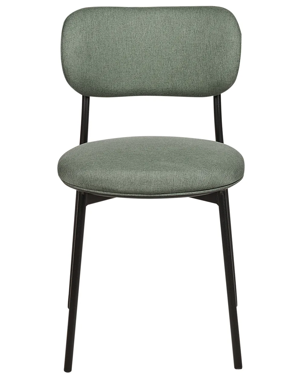 Set di 2 sedie da pranzo CASEY Tessuto Verde scuro_884562