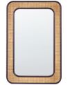 Wall Mirror 60 x 90 cm Black BERNAS_892178