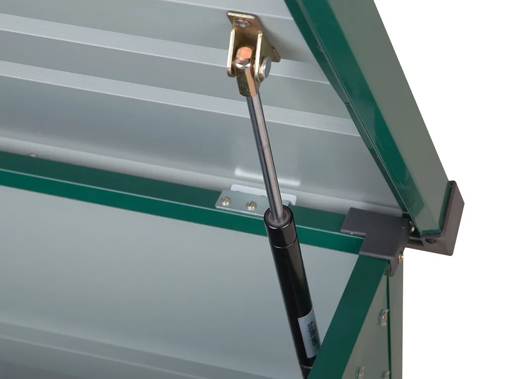 Storage Box CEBROSA 100 cm 62 cm Metal Dark Green_717632