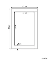 Wall Mirror FENIOUX 60 cm 90 cm Silver_757485