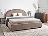 Ottoman Bed VAUCLUSE Boucle Taupe 180 x 200 cm (EU Super King)