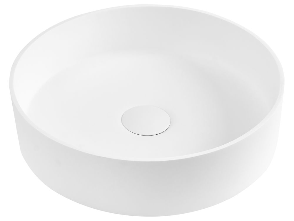 Aufsatzwaschbecken SALITRAL ⌀ 36 cm Weiß