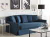 Sofföverdrag för 3-sits soffa marinblå GILJA_792604