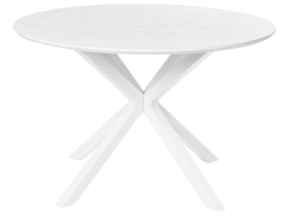 Masă de dining FITZROY Alb 120 cm 120 cm