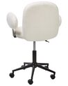 Desk Chair Boucle Off-White MORAGA_932393