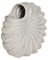 Vase en grès 28 cm blanc SCUP_935343