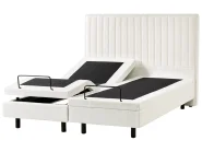 Adjustable Bed Boucle DUKE II 160 x 200 cm (EU King Size) Off-White_1026081