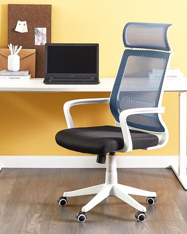 Swivel Office Chair Blue LEADER