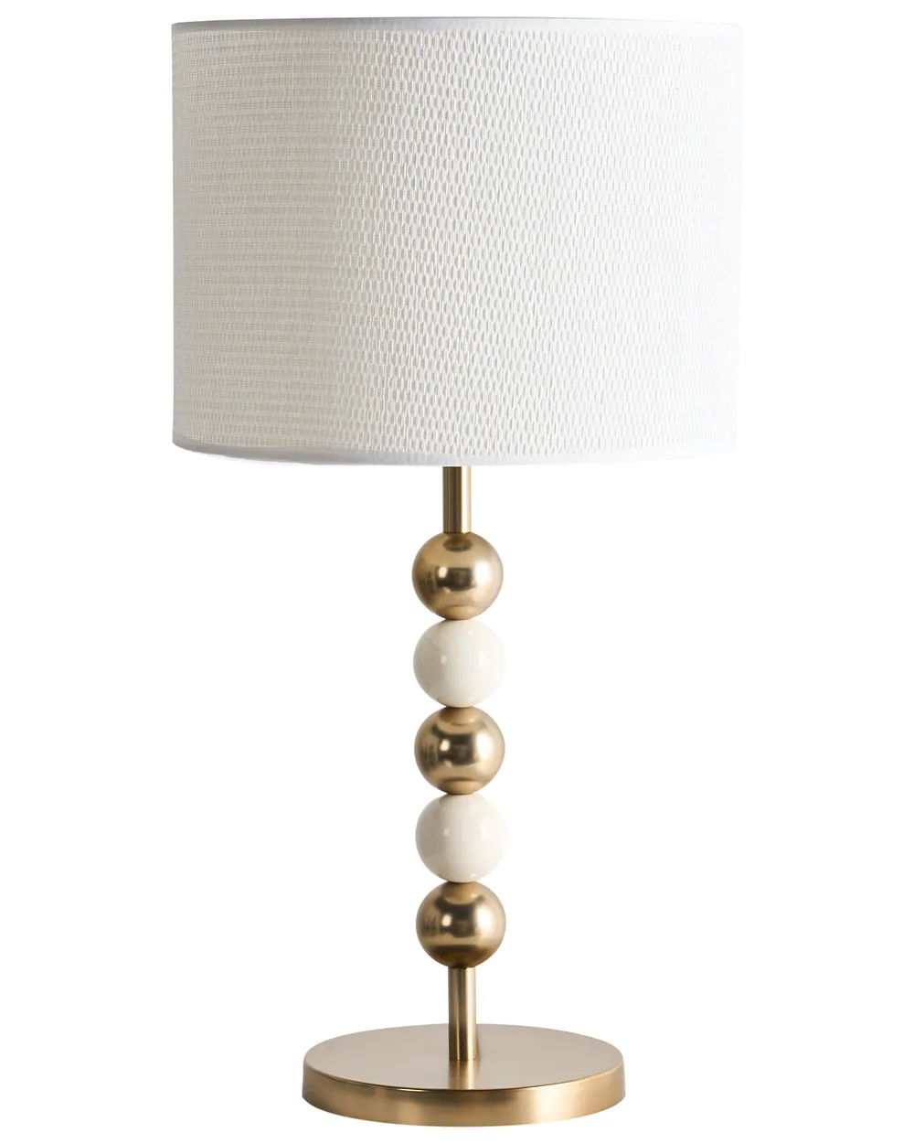 Lampa stołowa LOKY Metal Mosiężny/beżowy
