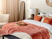 Blanket BAYBURT 150 x 200 cm Coral_1182544