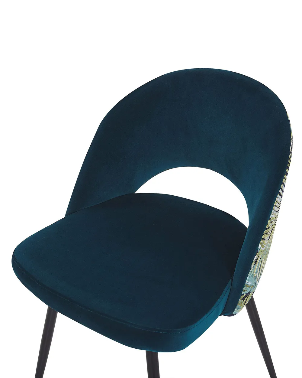 Lot De 4x Chaises De Salle à Manger Rembourrée En Velours Fauteuils Turquoise | Leroy Merlin
