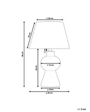 Table Lamp FABILOS Ceramic Grey_878689