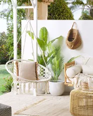 Hanging Chair GABELLA Cotton White_821560
