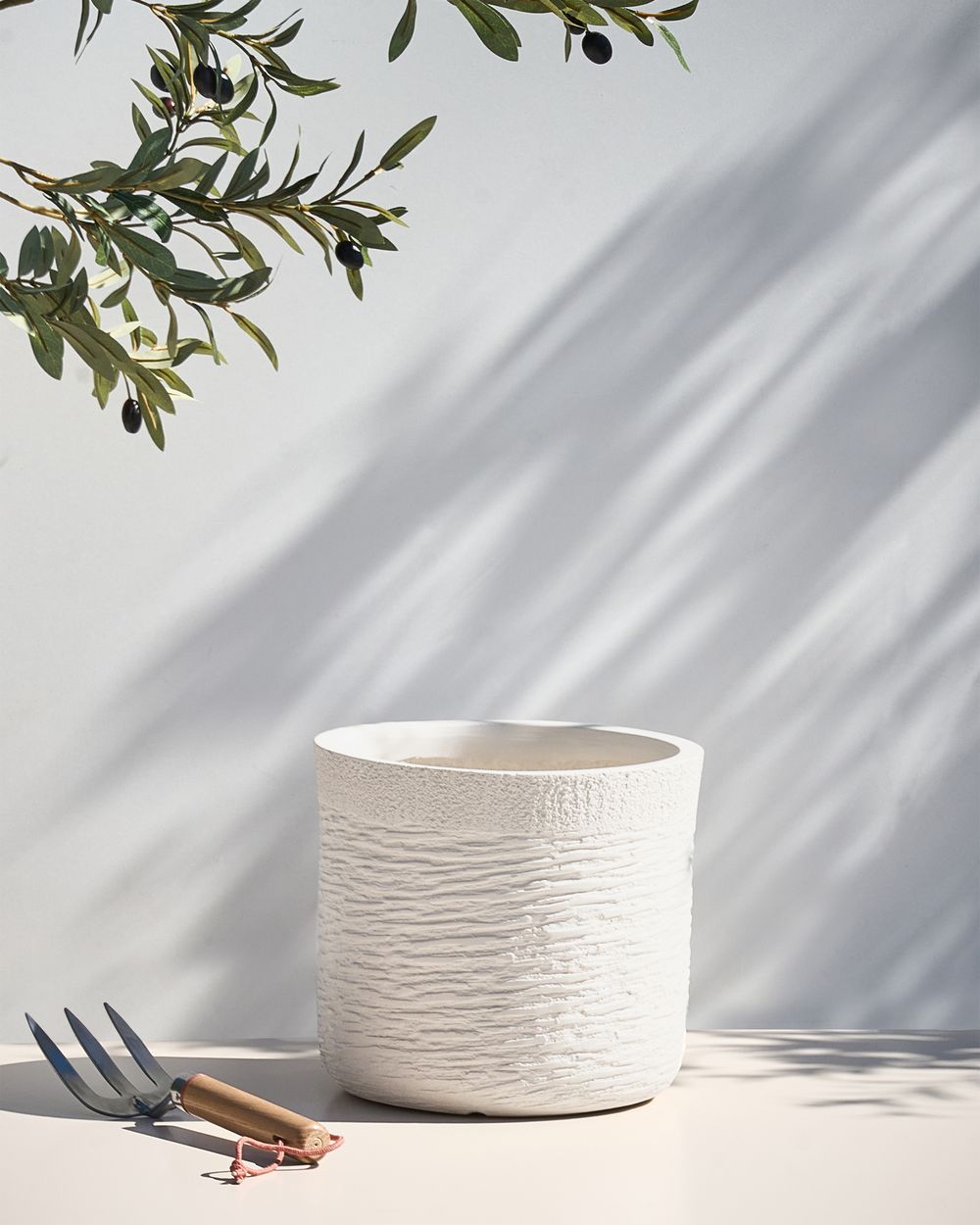 Cache-pot SAMOS 26 cm Beige clair