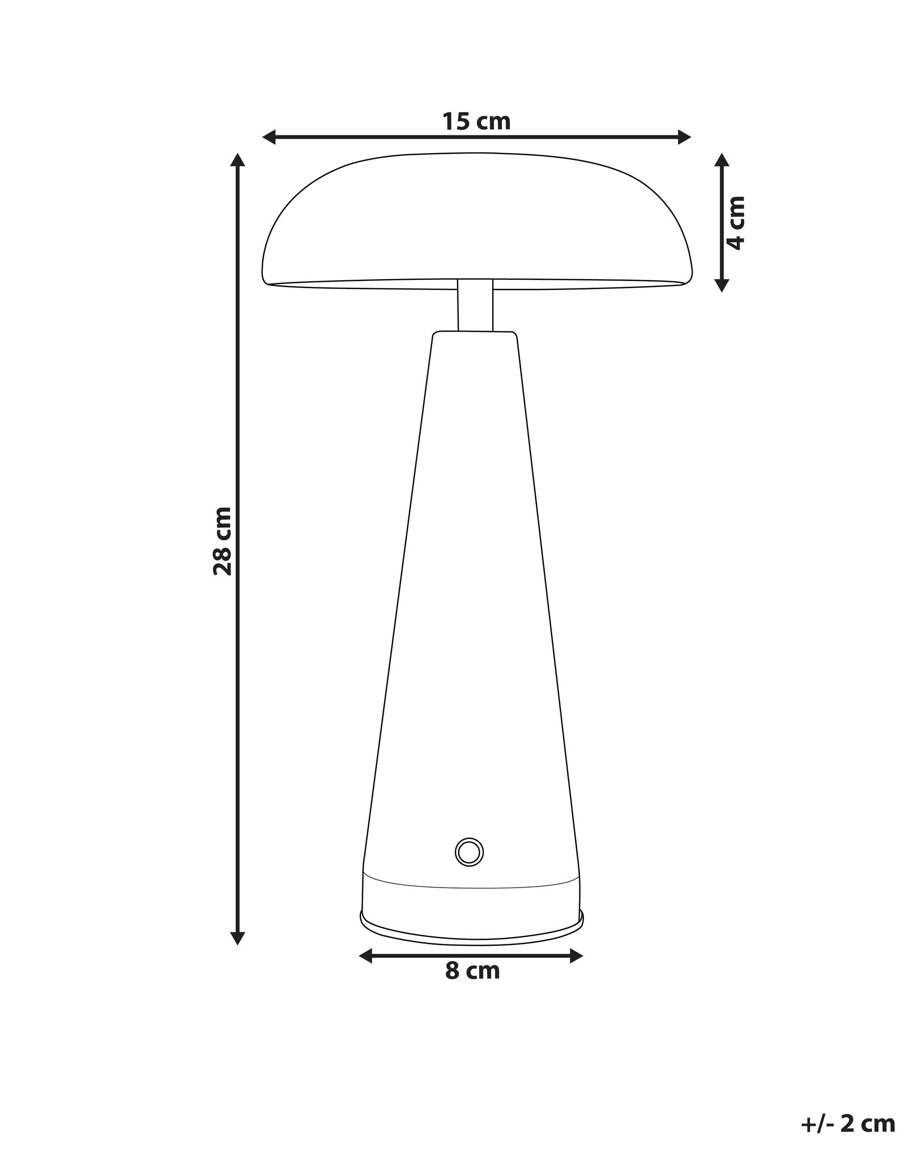 Wireless LED Table Lamp BOCONO with Dimmer Metal Green_955090