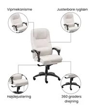 Chefstol MAGNUS Hør Lys Beige_1063031