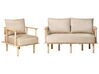 Fabric Living Room Set Beige ASKER_932663