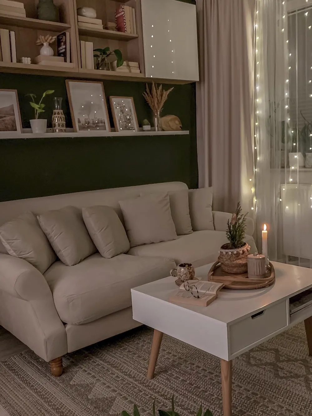 Sofa 2 Seater EIKE Fabric Off-White_815634