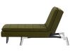 Chaise longue regolabile tessuto verde LOIRET_927420