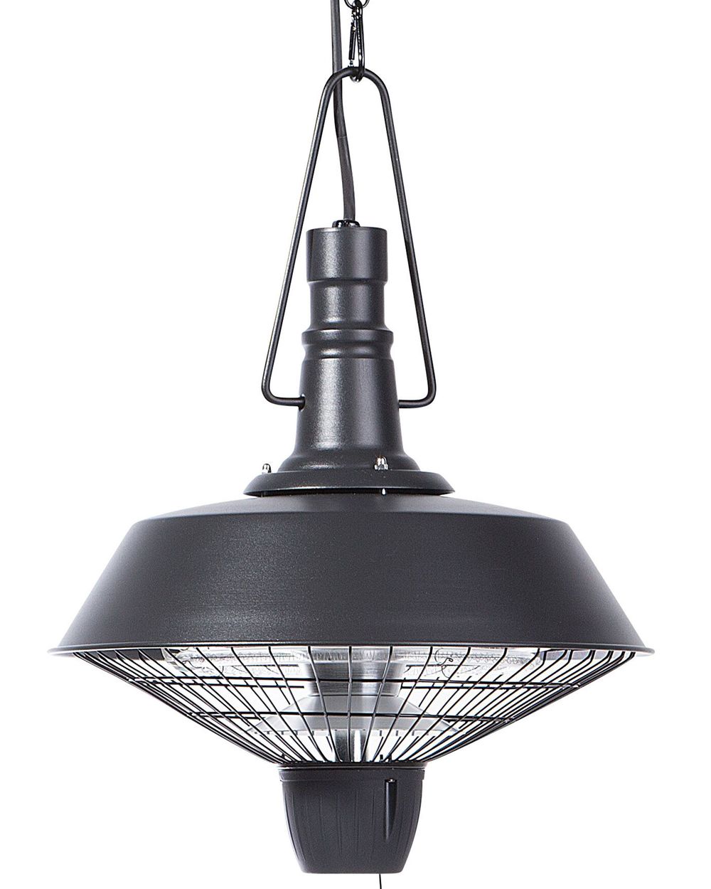 Hanging Infrared Patio Heater AMIATA 2100 W Black