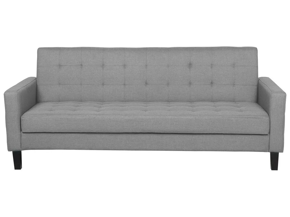 Sofa Bed 3 Seater VEHKOO Fabric Light Grey