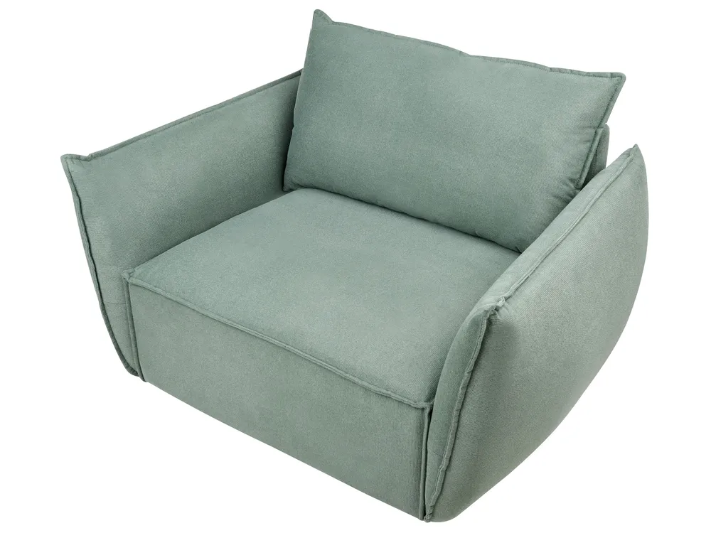 Set da salotto 5 posti KUNES Tessuto Verde chiaro_1013475
