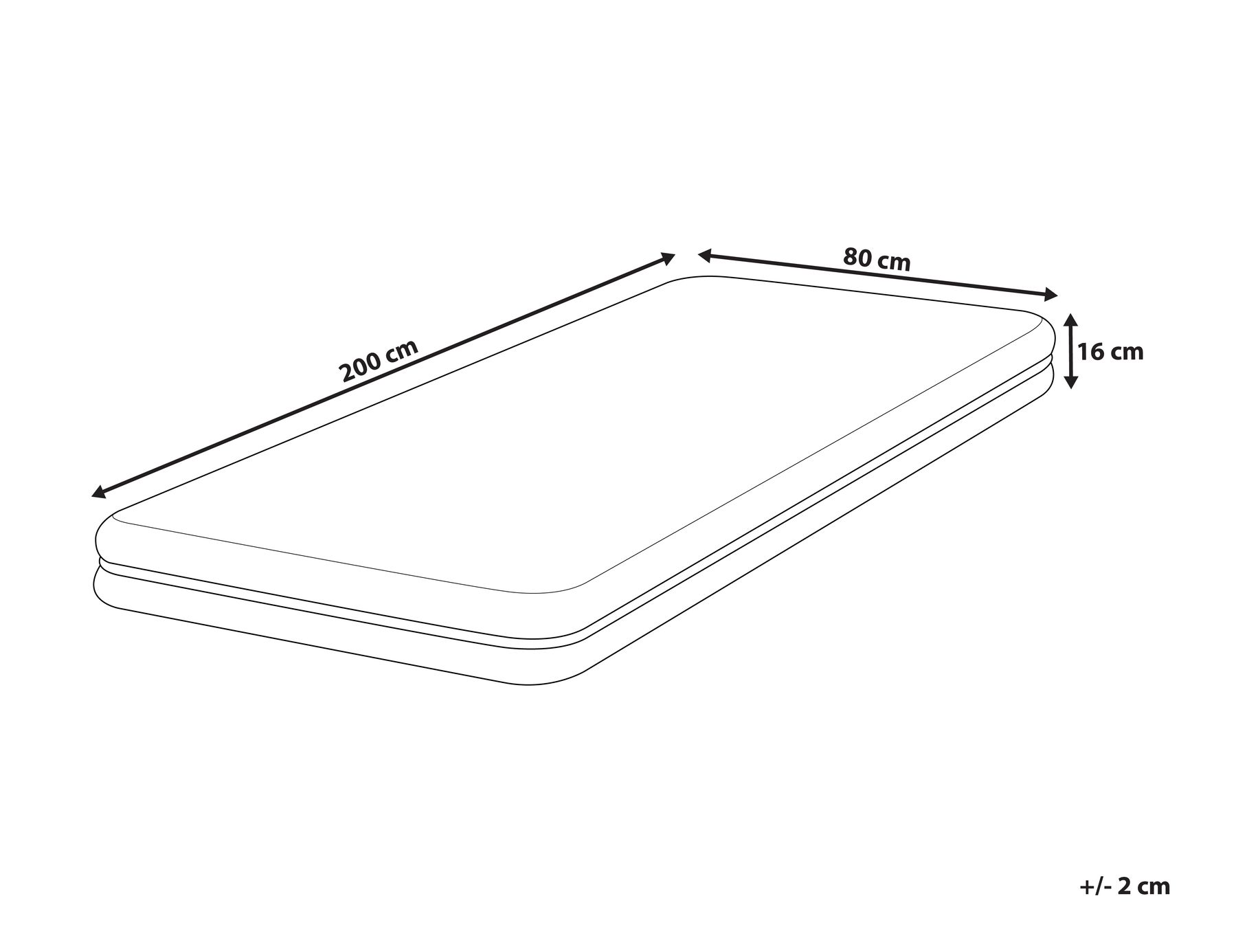 EU Small Single Size Foam Mattress with Removable Cover ENCHANT_907893 EU Small Single Size Foam Mattress with Removable Cover ENCHANT_907893