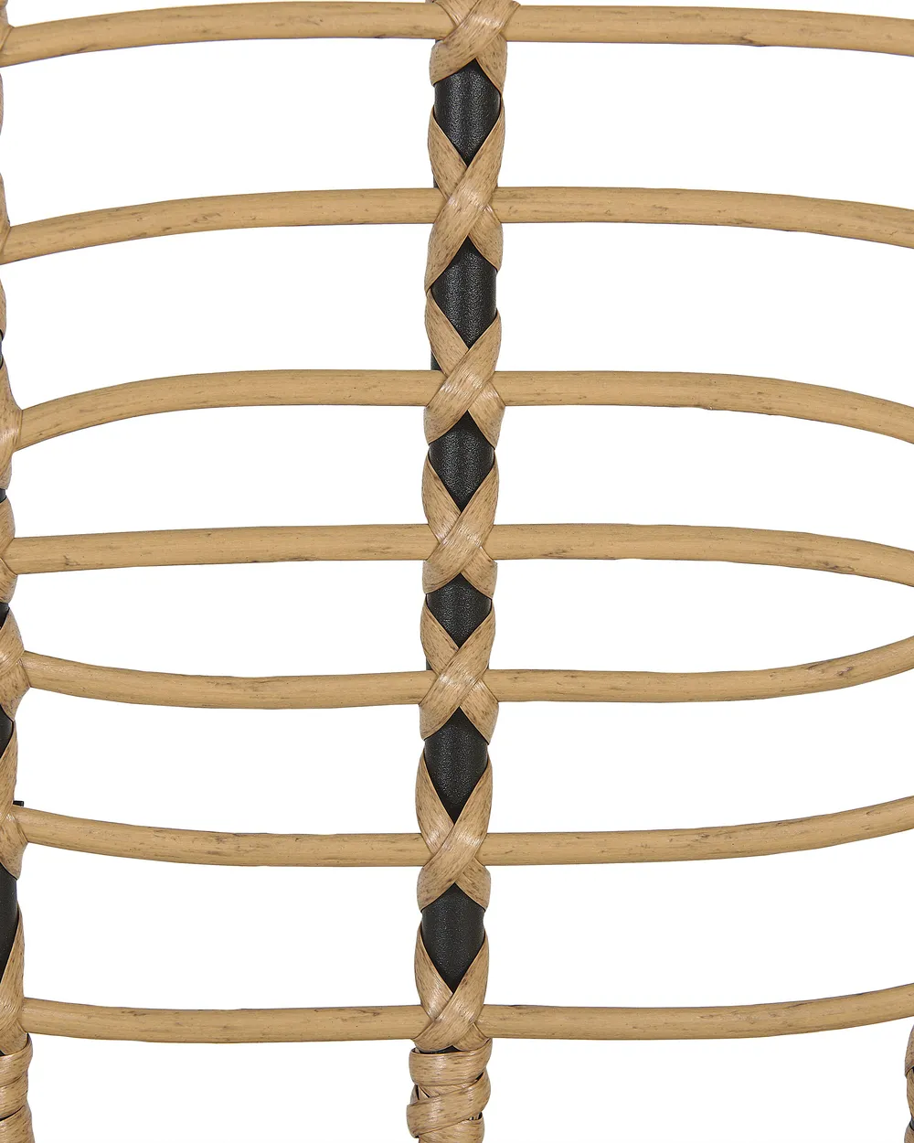 Set of 6 Garden Chairs with Cushions PRATELLO PE Rattan Natural_868034