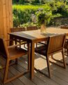 Zestaw ogrodowy akacjowy stół i 6 krzeseł jasne drewno SASSARI_883422