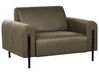 Conjunto de sofás 4 lugares em tecido verde escuro ASKIM_919057