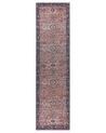 Dywan bawełniany 80 x 300 cm czerwono-niebieski KURIN_852442