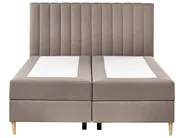 Boxspringbett mit Stauraum OFFICER Stoff Taupe 160 x 200 cm_1016309